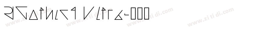 RGothic1 Ultra字体转换